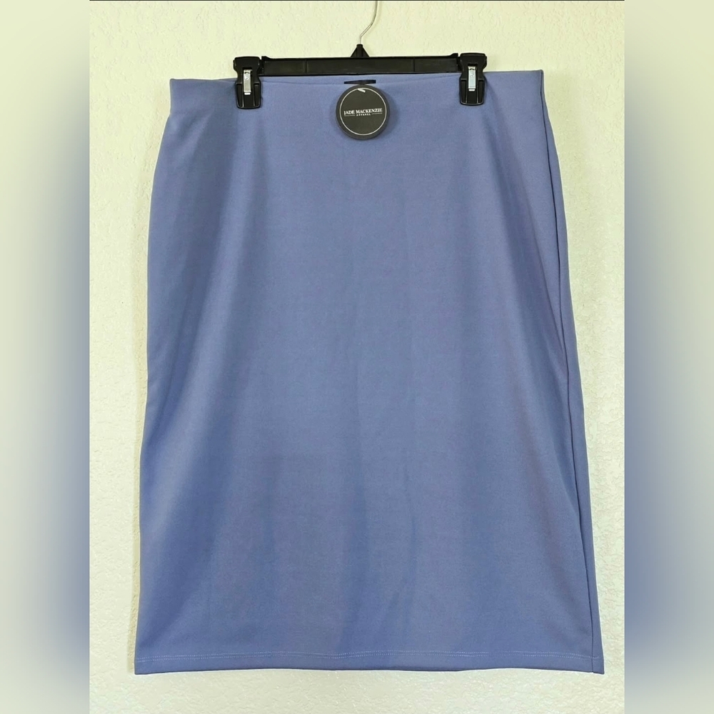 Jade Mackenzie Dusty Blue Pencil Skirt